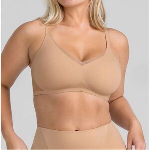 Honeylove Medium Nude/Sand Crossover Wireless Comfort Bra